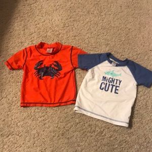 Toddler boy swim shirts
